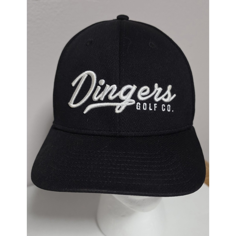Dome Headwear Co Dingers Golf Co Black Trucker Hat Adjustable Snapback Cap